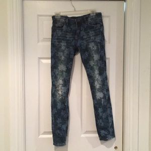 Printed Skinny Jeans